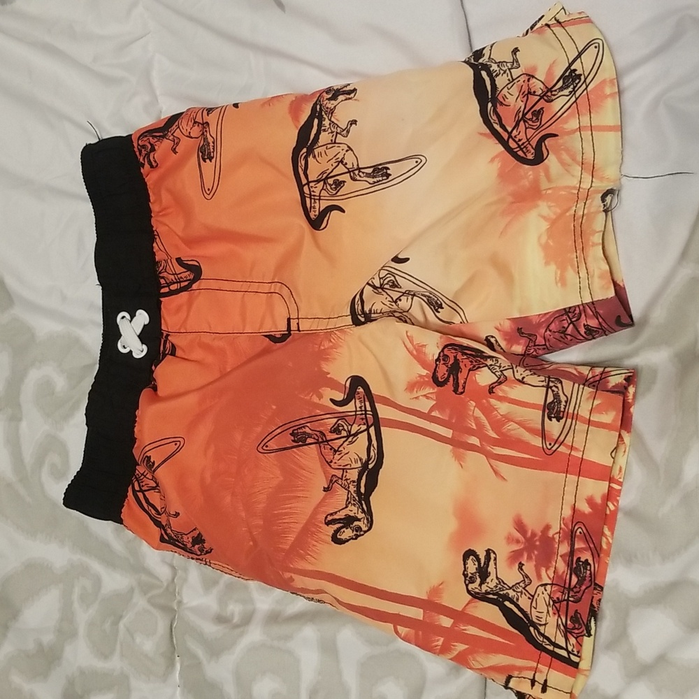 Toddler Boys Dinosaur Swim Trunks